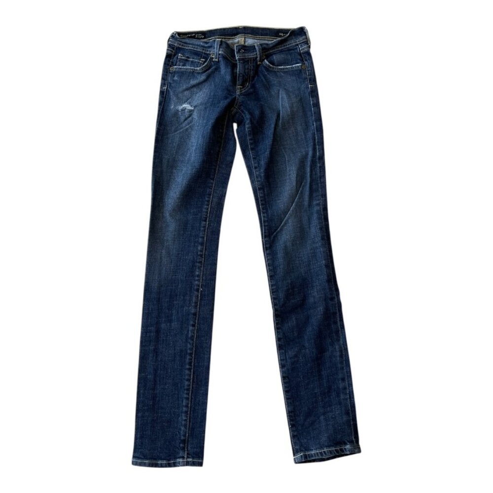 Size 25 Citizens of Humanity Avedon Women's Skinny Leg Stretch Denim Blue Jeans - Picture 2 of 11